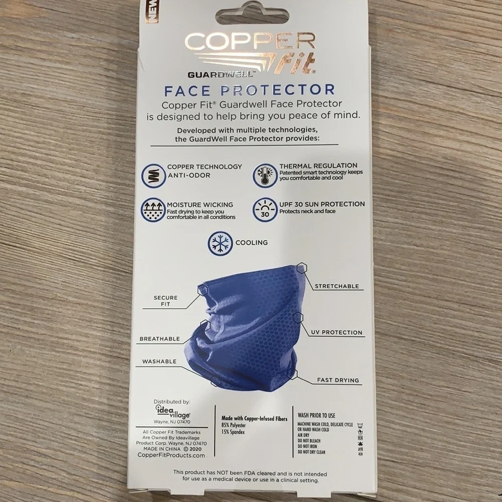 Gaurdwell cooper fit blue neck gator face cover
